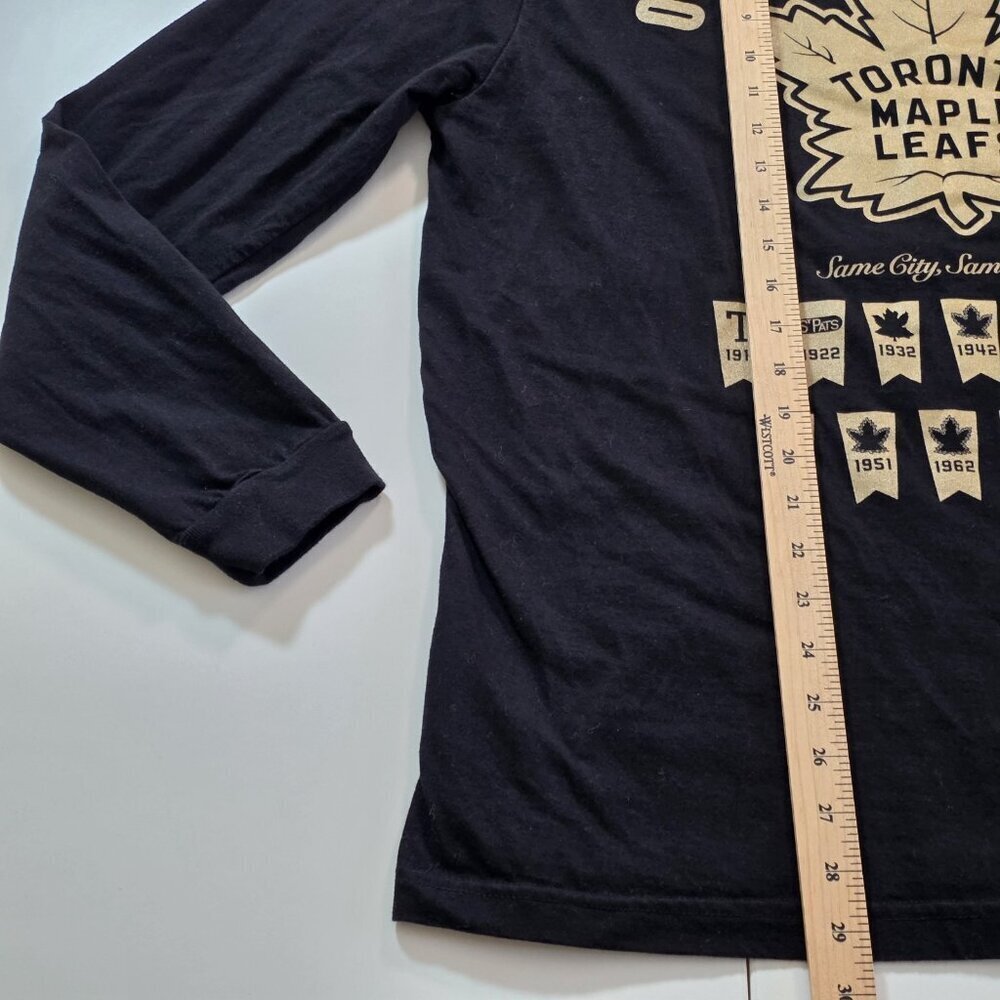 OVO Toronto Maple Leafs Graphic Print T Shirt Mens L Black Gold Stanley Cup NHL - Picture 9 of 16